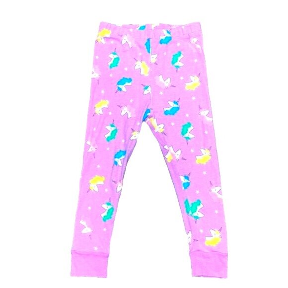 Garanimals Floral Print Jeggings Purple Unicorn Print PJ Pant Bottoms Bundle 3T - Picture 6 of 7